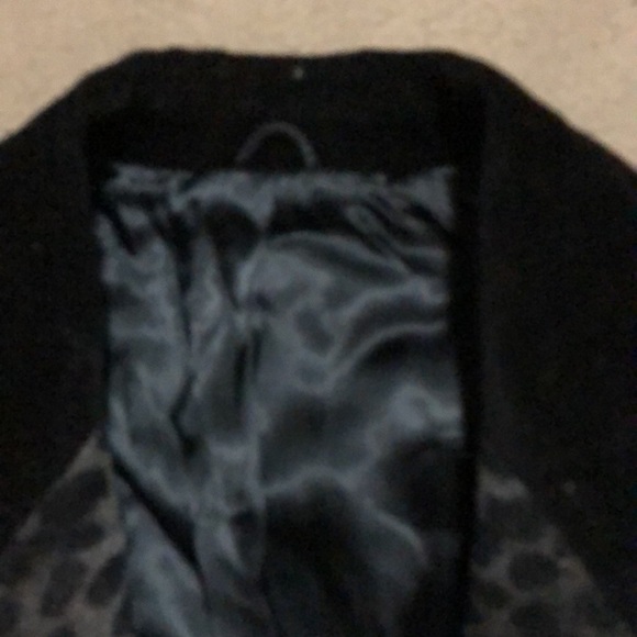 KENZO PARIS GRAY BROWN ANIMAL PTINT BLAZER - SIZE SMALL - Picture 3 of 11